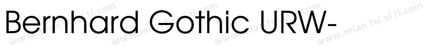 Bernhard Gothic URW字体转换